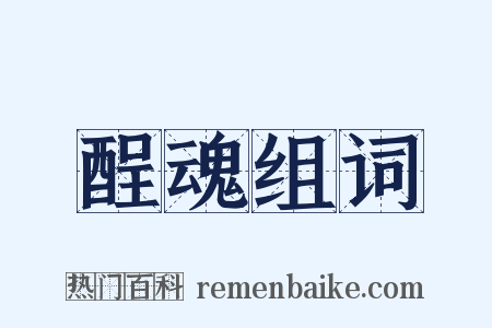 酲魂组词是什么意思的图片
